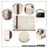Painel Home Paris para Tv até 55 Polegadas Ripado com Espelho - 10