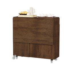Mesa Dobravel Retangular 1.20 com Rodizio Jade Basoto Brasil - 3