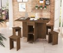 Ver imagem 2 de Mesa Dobravel Retangular 1.20 com Rodizio Jade Basoto Brasil