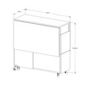Ver imagem 6 de Mesa Dobravel Retangular 1.20 com Rodizio Jade Basoto Brasil