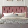 Cabeceira Bélgica 195cm King Size Quarto Luxo Cama Box Suede Rose Gold - D House Decor - 1