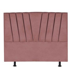 Cabeceira Bélgica 195cm King Size Quarto Luxo Cama Box Suede Rose Gold - D House Decor - 2