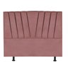 Cabeceira Bélgica 195cm King Size Quarto Luxo Cama Box Suede Rose Gold - D House Decor - 2