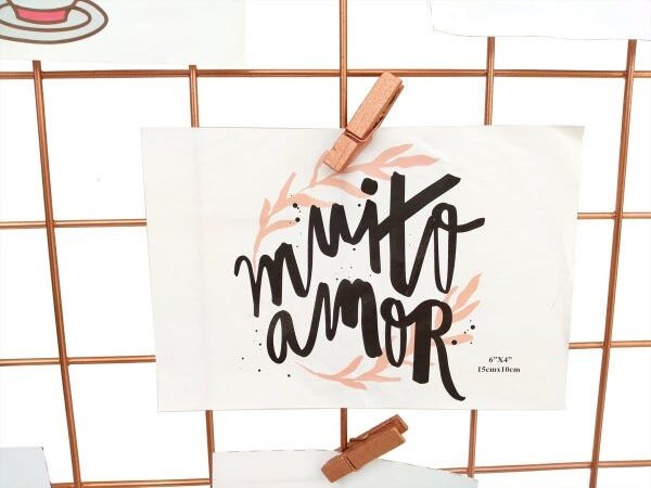 Memory Board Quadrado Rose Gold - 2