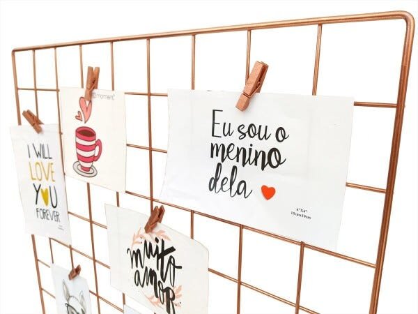 Memory Board Quadrado Rose Gold - 3