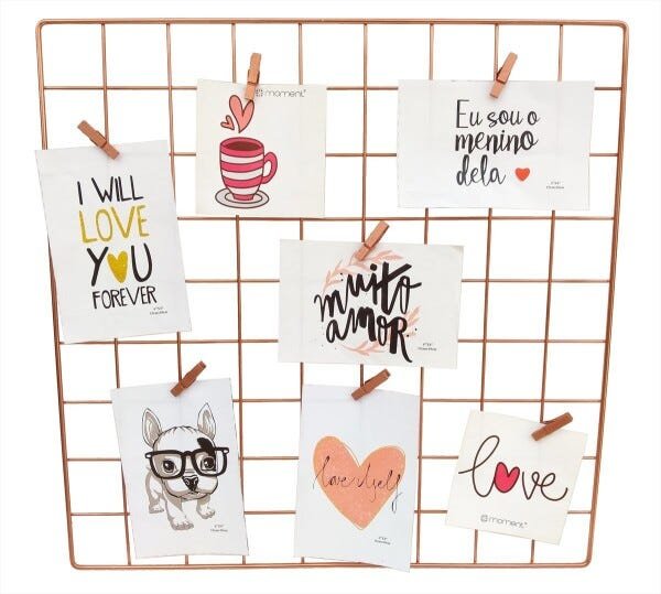 Memory Board Quadrado Rose Gold - 1