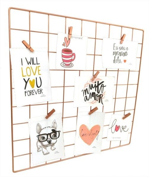 Memory Board Quadrado Rose Gold - 4