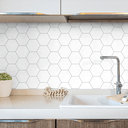 Ver imagem 3 de Papel de Parede Geométrico Autocolante Hexágonos Colmeia