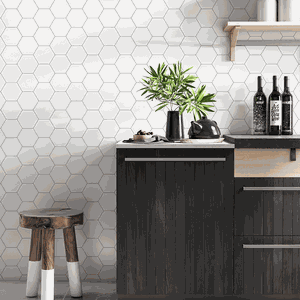 Papel de Parede Geométrico Autocolante Hexágonos Colmeia