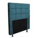 Ver imagem 3 de Cabeceira Estofada Espanha 100cm Solteiro para Cama Box Suede Azul Turquesa - Gat Magazine