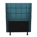 Ver imagem 2 de Cabeceira Estofada Espanha 100cm Solteiro para Cama Box Suede Azul Turquesa - Gat Magazine