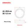 Plafon Led Sobrepor 24w 6500k Bivolt Redondo 30cm - 2