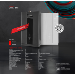 Aquecedor de Água a Gás Komeco Ko 21 Wh Home Branco Digital 21 Litros Bivolt Gás Glp - 4