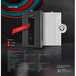 Aquecedor de Água a Gás Komeco Ko 26 Wh Home Branco Digital 26 Litros Bivolt Gás Glp - 4