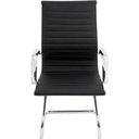 Ver imagem 4 de Cadeira Diretor Fixa Eames Relax Cromada Preta