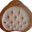 Ver imagem 4 de Cadeira Medalhão Entalhada Encosto Capitonê