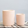 Vela com Castiçal de Cimento Rosa Pequeno - 5