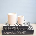 Ver imagem 5 de Vela com Castiçal de Cimento Rosa Grande