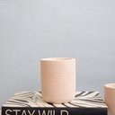 Ver imagem 1 de Vela com Castiçal de Cimento Rosa Grande