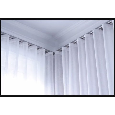 Cortina Blackout com Voil para Trilho Suiço 2,80 x 1,80 Gelo