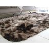 Tapete Peludo 1,00 x 1,40 Marrom - 1