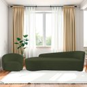 Ver imagem 1 de Kit Divã Recamier Orgânico França 250cm Lado Esquerdo e Poltrona Amore Linho