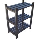 Ver imagem 1 de Estante Modular 3 Prateleiras Madeira Maciça 65x50x29 Cm Pintada Neonx - Osmocolor Black