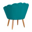 Ver imagem 6 de Poltrona Decorativa para Sala de Estar Charm Suede Azul Turquesa - Montanaris Decor Md Montanaris de