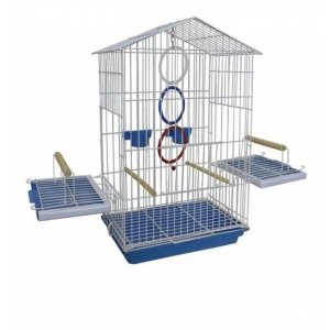 Gaiola para Calopsita e Maritaca Mansa Luxo Cor Azul