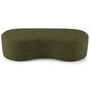 Ver imagem 4 de Kit Puff Redondo Lola e Puff Recamier Orgânico Orbit W01 Linho Verde - Lyam Decor
