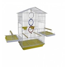 Gaiola para Calopsita e Maritaca Mansa Luxo Cor Amarela - 1
