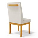 Ver mais imagens de Kit 2 Cadeiras de Sala de Jantar Estofadas Gomes Madeira Maciça Linho Off White G78 - Gran Belo Cade