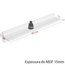 Ver imagem 2 de Combo 3 Prateleiras Branco 65cm Tempero Decorativo Quadros Foto Livro mdf