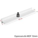 Ver imagem 2 de Kit 3 Prateleiras Branco 65cm Tempero Decorativo Quadros Foto Livro Mdf