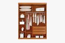 Ver imagem 2 de Guarda Roupa Solteiro Búzios 2 Portas de Correr 1 Porta Espelhada 3 Gavetas 100% Mdf:neve