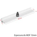 Ver imagem 2 de kit 2 Prateleiras Branco 60cm Tempero Decorativo Quadros Foto Livro mdf