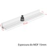 Kit 2 Prateleiras Branco 75cm Tempero Decorativo Quadros Foto Livro mdf - 2