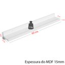 Ver imagem 2 de Kit 3 Prateleiras Branco Mdf 60cm Decorativa para Sala, Cozinha e Quarto