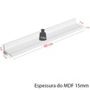 Ver imagem 2 de Combo 3 Prateleiras Branco 60cm Tempero Decorativo Quadros Foto Livro Mdf