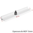 Ver imagem 2 de Combo 3 Prateleiras Branco 80cm Tempero Decorativo Quadros Foto Livro Mdf