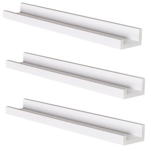 Kit 3 Prateleiras Branco 85cm Tempero Decorativo Quadros Foto Livro mdf