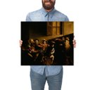 Ver imagem 1 de Quadro Decorativo Caravaggio A Vocação de São Mateus:Médio 53x44cm/Chassi com Borda Infinita