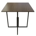 Ver imagem 6 de Mesa Jantar Prime Compacta de Madeira 4 Cadeiras Tabaco Linheiro BF Decor