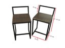 Ver imagem 2 de Mesa Jantar Prime Compacta de Madeira 4 Cadeiras Tabaco Linheiro BF Decor