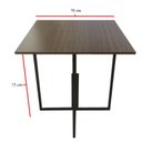 Ver imagem 3 de Mesa Jantar Prime Compacta de Madeira 4 Cadeiras Tabaco Linheiro BF Decor