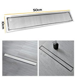 Ralo Linear Embralumi Oculto Invisível Piso Aço Inox 50x10cm - 6