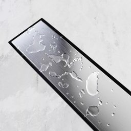 Ralo Linear Embralumi Oculto Invisível Piso Aço Inox 50x10cm - 4