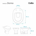 Ver imagem 3 de Tampa de Vaso Poliéster Sig Bergamin Branco para bacia Celite