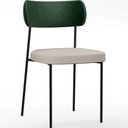 Ver imagem 3 de Kit 08 Cadeiras para Sala de Jantar Melina L02 Facto Verde Musgo Linho Cru - Lyam Decor