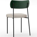 Ver mais imagens de Kit 08 Cadeiras para Sala de Jantar Melina L02 Facto Verde Musgo Linho Cru - Lyam Decor